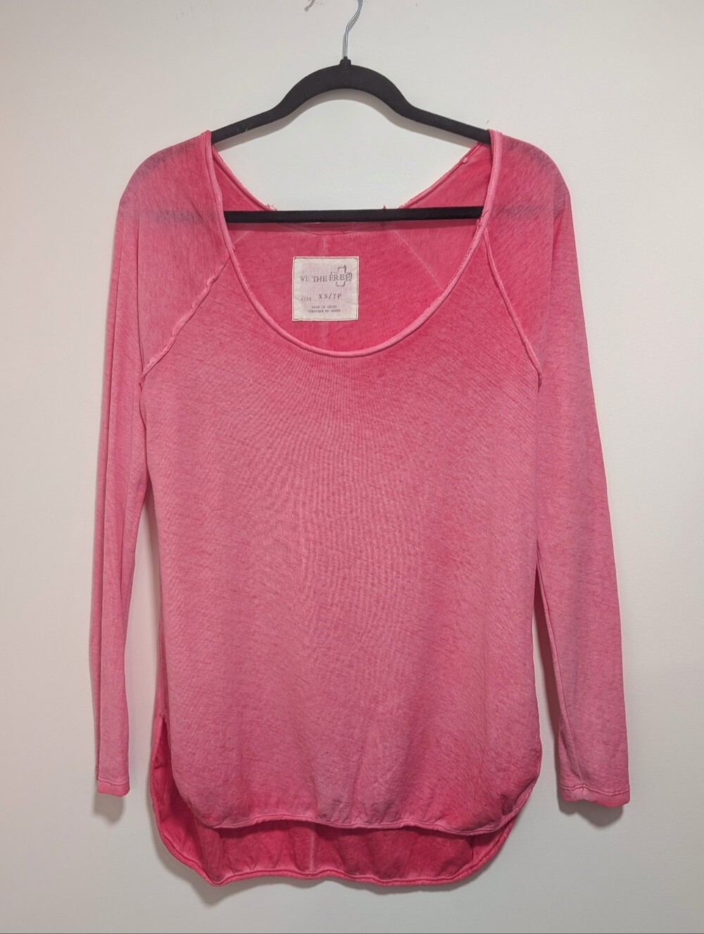 Free People (We The Free) | Scoop Neck High Low Top In Pink